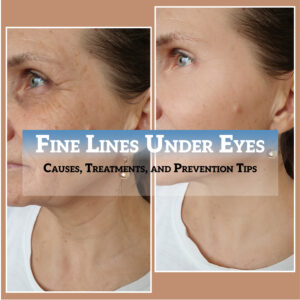 Fine lines under eyes – causes and treatment, tips